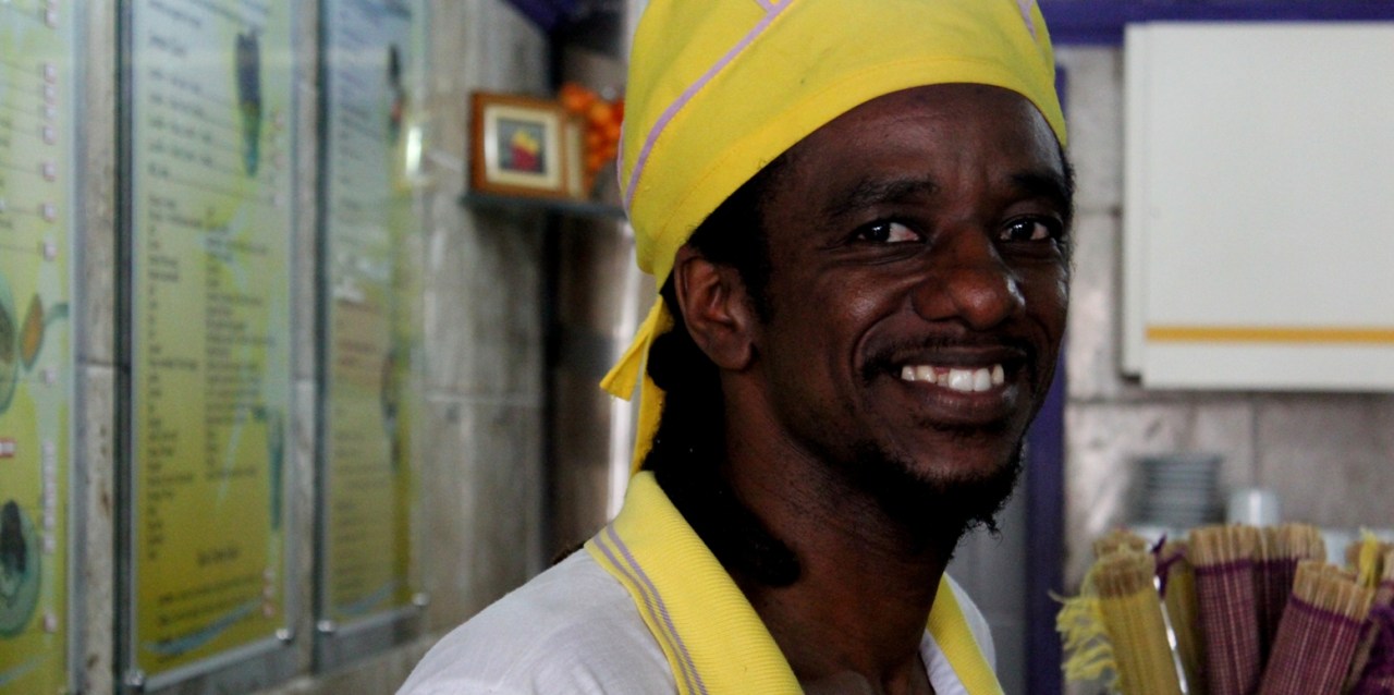 Sprzedawca lodów Pelourinho w Salvadorze