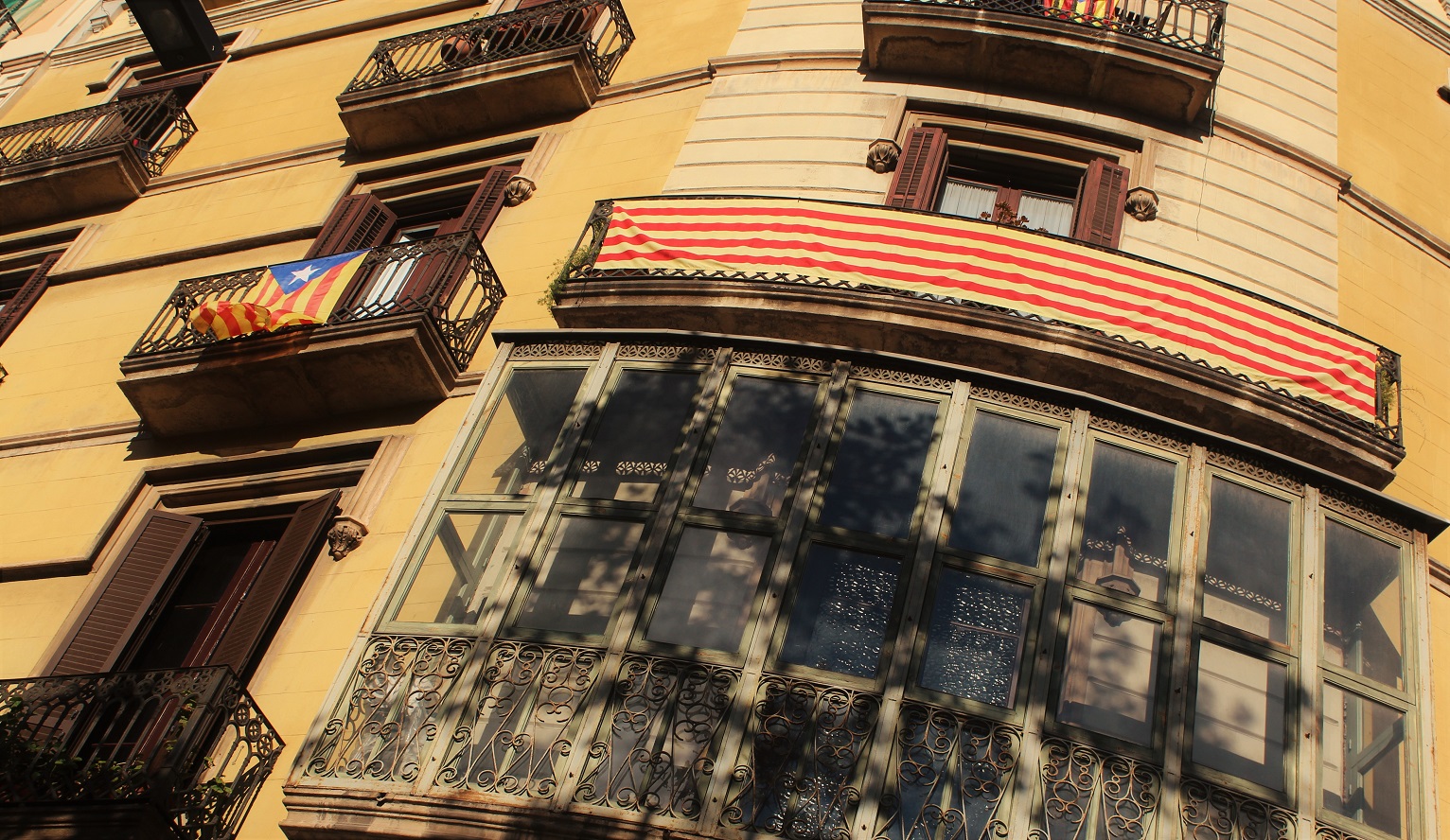 flaga katalonii barcelona